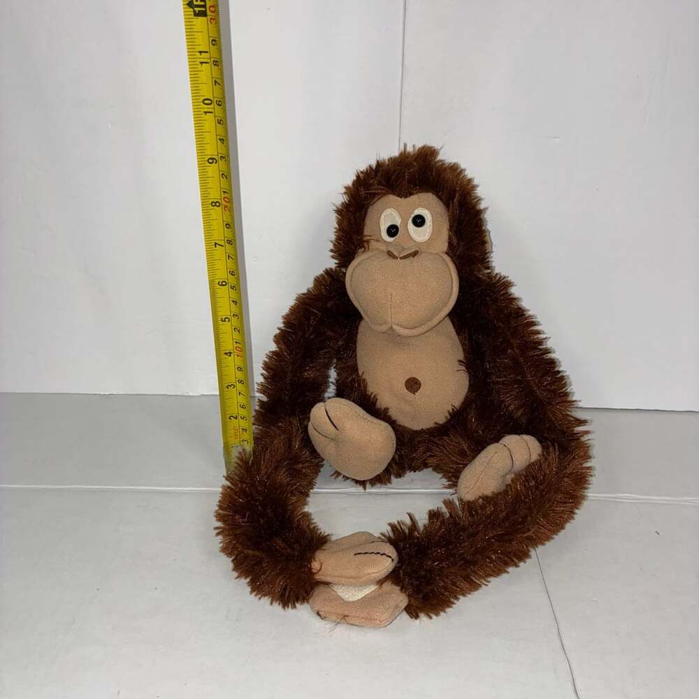 Wild Republic Monkey Hanging Orangutan Plush Stuffed Animal 11 Inch Brown